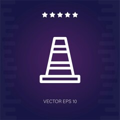 traffic cone vector icon