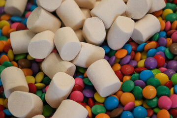 Different sweets decorating a beautiful party table.