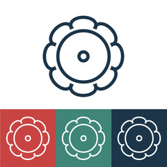 Linear vector icon with patisson