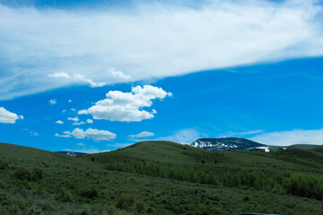 clouds over the mountains