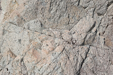 灰色系の岩石の表面	