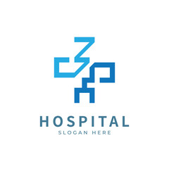 Health logo with initial letter ZY, YZ, Z Y logo designs concept. Hospital modern logo. Vector illustration