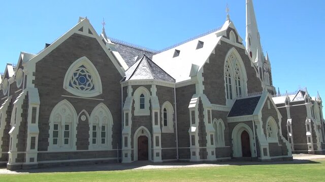 HD summer day video of Heidelberg town and its fine old buildings. Heidelberg is a small historical (est. 1862) town at the foot of the Suikerbosrand of Gauteng Province, South Africa