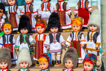 Doll motanka girl - an ancient amulet for protection against magic. Romanian doll-motanka or rag...