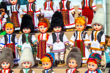 Doll motanka girl - an ancient amulet for protection against magic. Romanian doll-motanka or rag...
