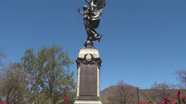 HD summer day video of Graaf-Reinet town and its fine vintage buildings. Graaf-Reinet is a historical and fourth oldest (est. 1786) SA town, located in Eastern Cape Province, South Africa