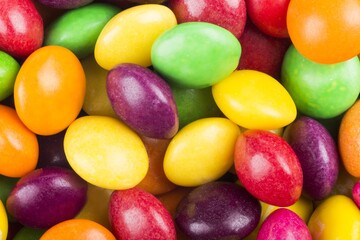 Colorful Chocolate Coated Candies
