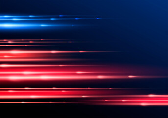 Vector effect motion and speed. Laser. Sparkling blurry trace