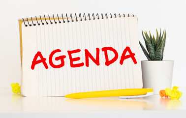Agenda Notebook with Agenda