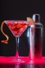 Cocktail and Cocktail Shaker