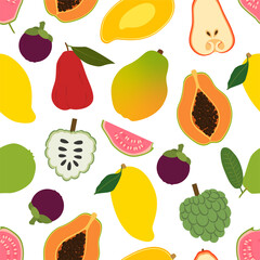 Fruit of Thailand: Mangosteen, Papaya, Mango
