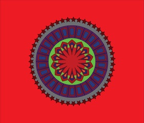 abstract background with round ornament