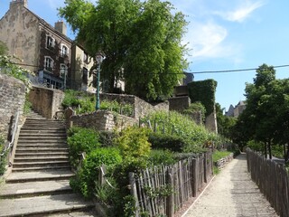 中世の街並みが残る旧市街、フランス・ルマン/Old town in Le Mans, France