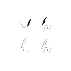 feather pen logo