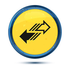 Transfer arrow icon fancy yellow round button illustration