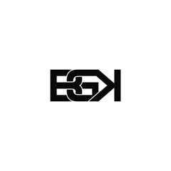 Obraz premium bgk letter original monogram logo design