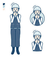 simple work wear middle man_Accident