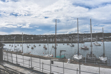 fishing boats in the harbor