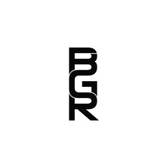 bgr letter original monogram logo design