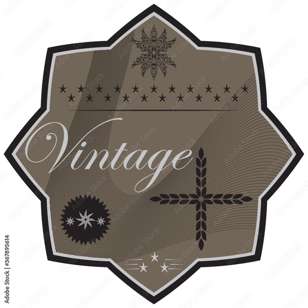 Sticker vintage badge