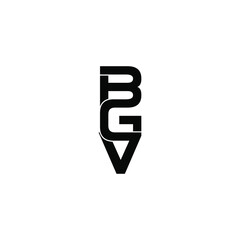 bgv letter original monogram logo design