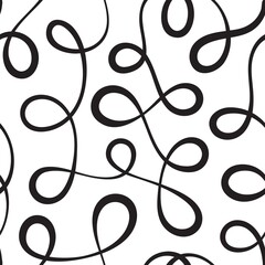 Linear abstract seamless pattern