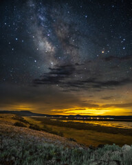 Obraz na płótnie Canvas Lake Milky Way