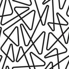 Linear abstract seamless pattern