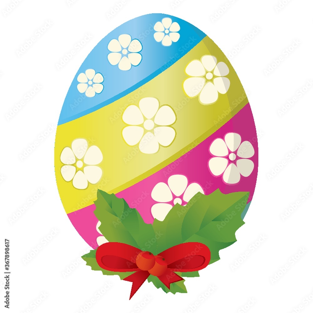 Wall mural colorful easter egg