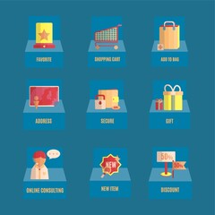 set of banking icons