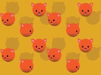 Animal Head 3d Cute Squirrel Background Wallpaper-01