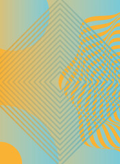 waves and forms mix colors background