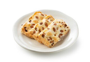 Japanese side dish.Japanese rice cake.