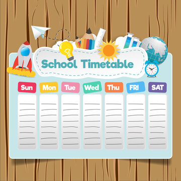 School timetable template