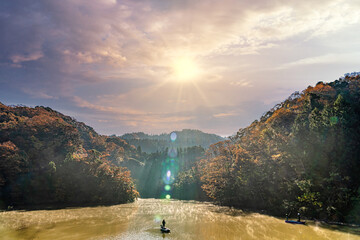 【千葉県 君津市】紅葉名所の亀山湖