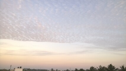 clouds over the city