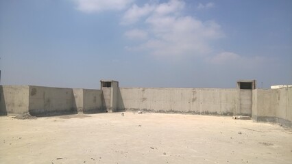 construction site in the city