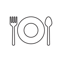 Tableware icon vector illustration.