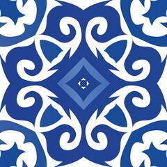 Traditional ornate portuguese azulejo.