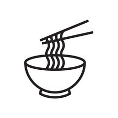 Noodle icon vector illustration.