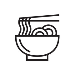 Noodle icon vector illustration.
