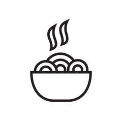 Noodle icon vector illustration.
