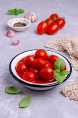 Canned tomatoes in their own juice