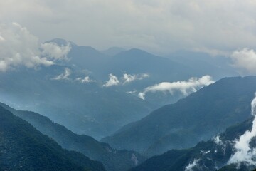 Fototapeta premium Mountain landscape-Mountain View Resort in the Hsinchu,Taiwan.