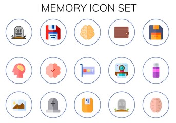 memory icon set