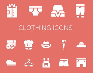 clothing icon set