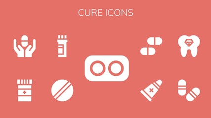 Modern Simple Set of cure Vector filled Icons