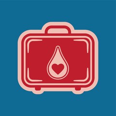 briefcase with blood supplies