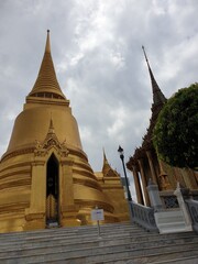 Fototapeta premium The temple of the emerald Buddha. The Grand Palace Bangkok,Thailand 1st July,2020