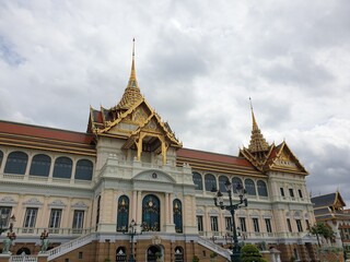 Fototapeta premium View of famous landmarks in Thailand the Grand Palace Bangkok, Thailand July 1st,2020